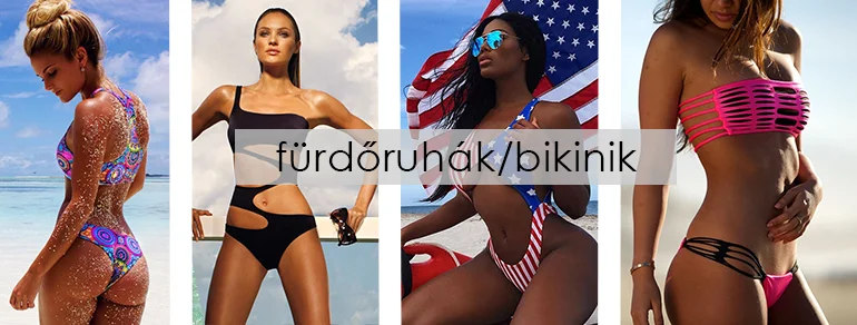 új divatos fürdőruhák, trendi bikinik